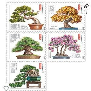 100 Bonsai Trees 2012 Forever Postage Stamps‎ US Postal USPS Wedding Invitations